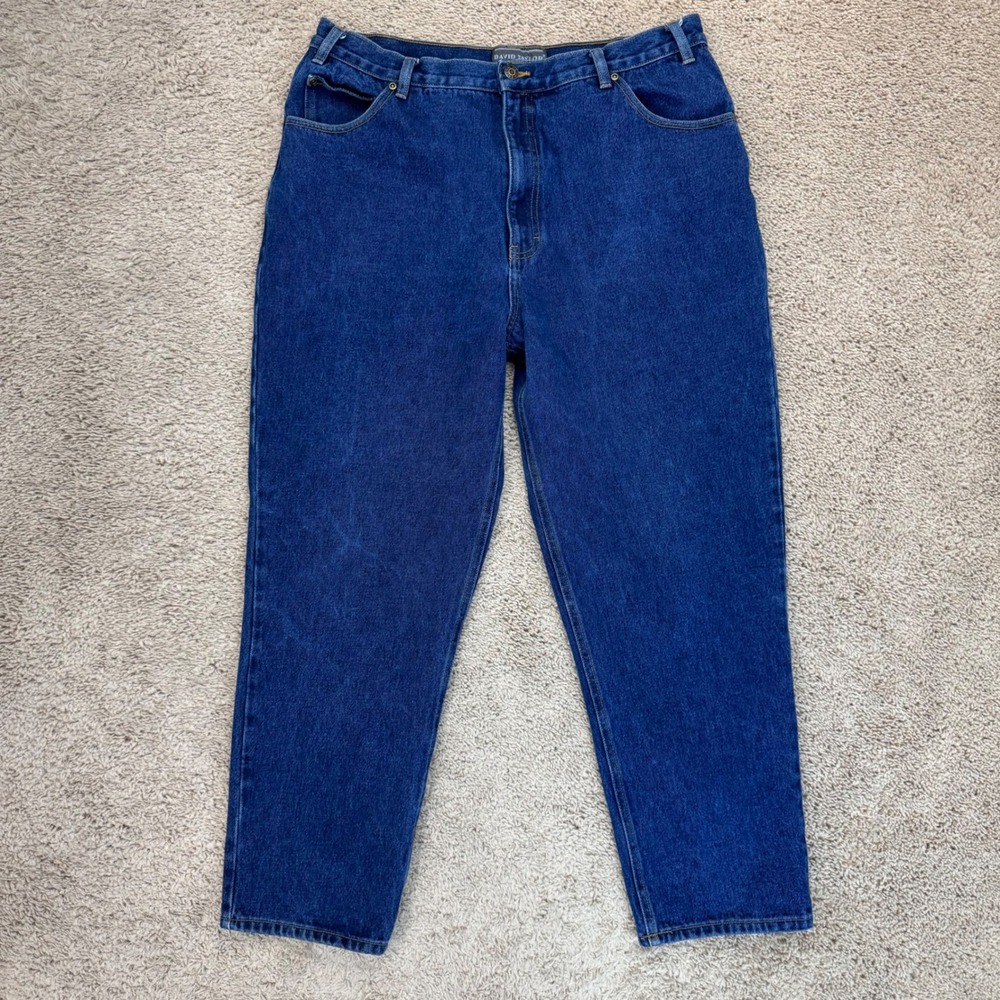 David Taylor‎ Denim Jeans Mens 36x28 Actual) Blue Straight Leg Cotton Pants